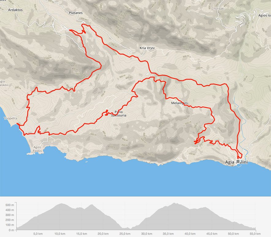 Tour Triopetra crete cycling